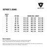 Size chart for REVIT Detroit 2 TF Jeans - Mens