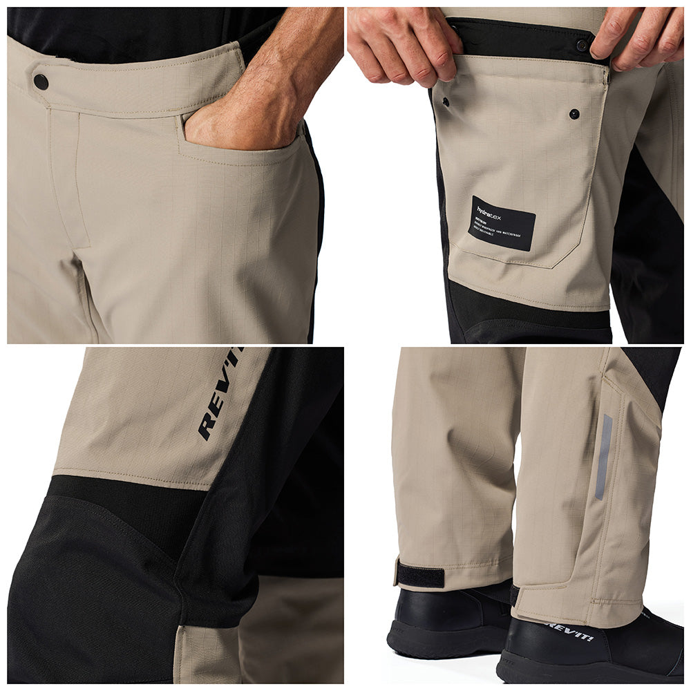REV'IT! Convergent H2O Pants - Sand/Black