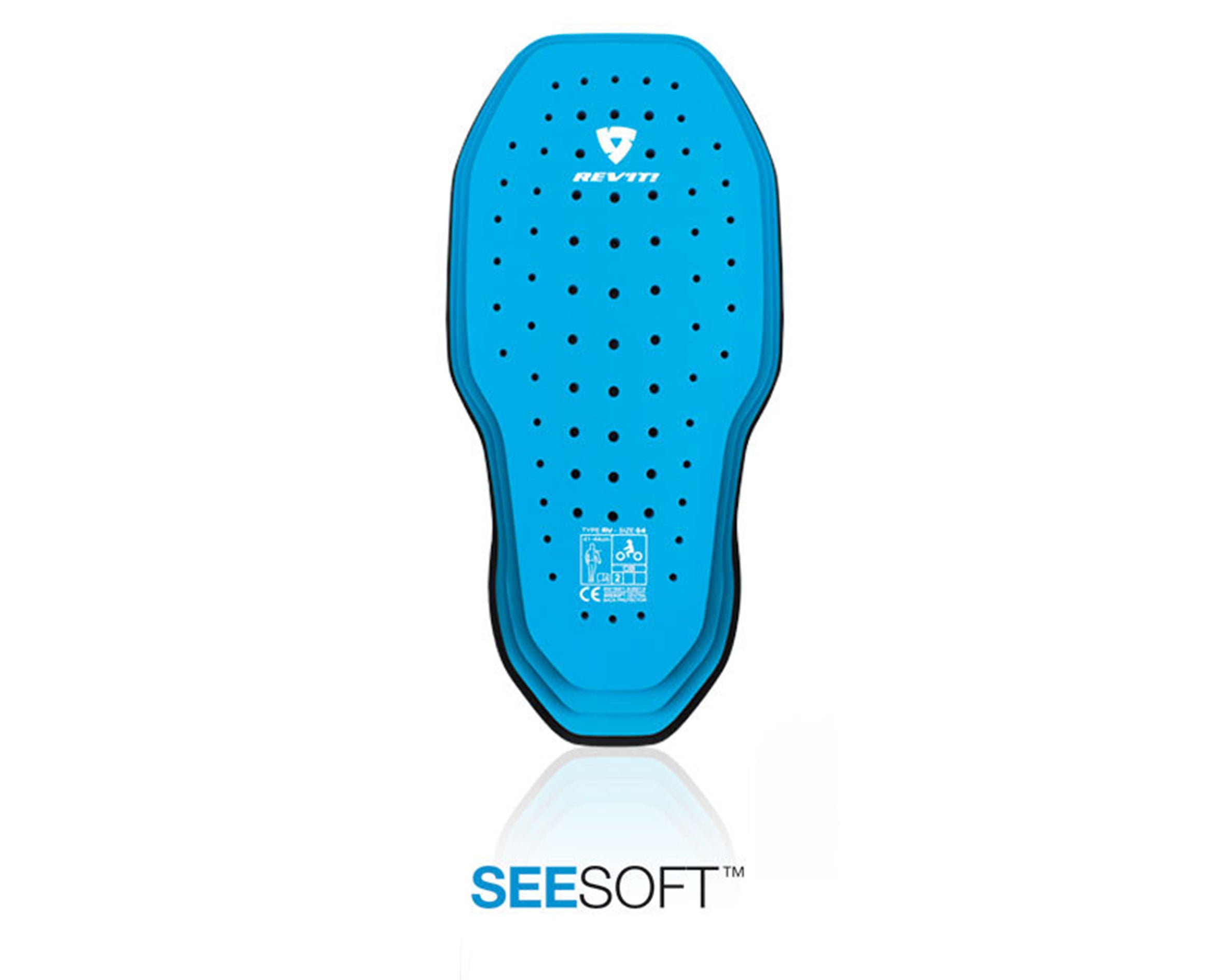 One of the three types of REV&#39;IT! motorcycle protector inserts: the SEESOFT range